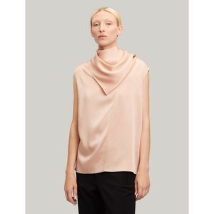 Joseph UK silk pink wrap top